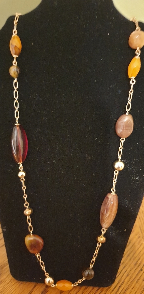 Tiger's Eye Long Necklace